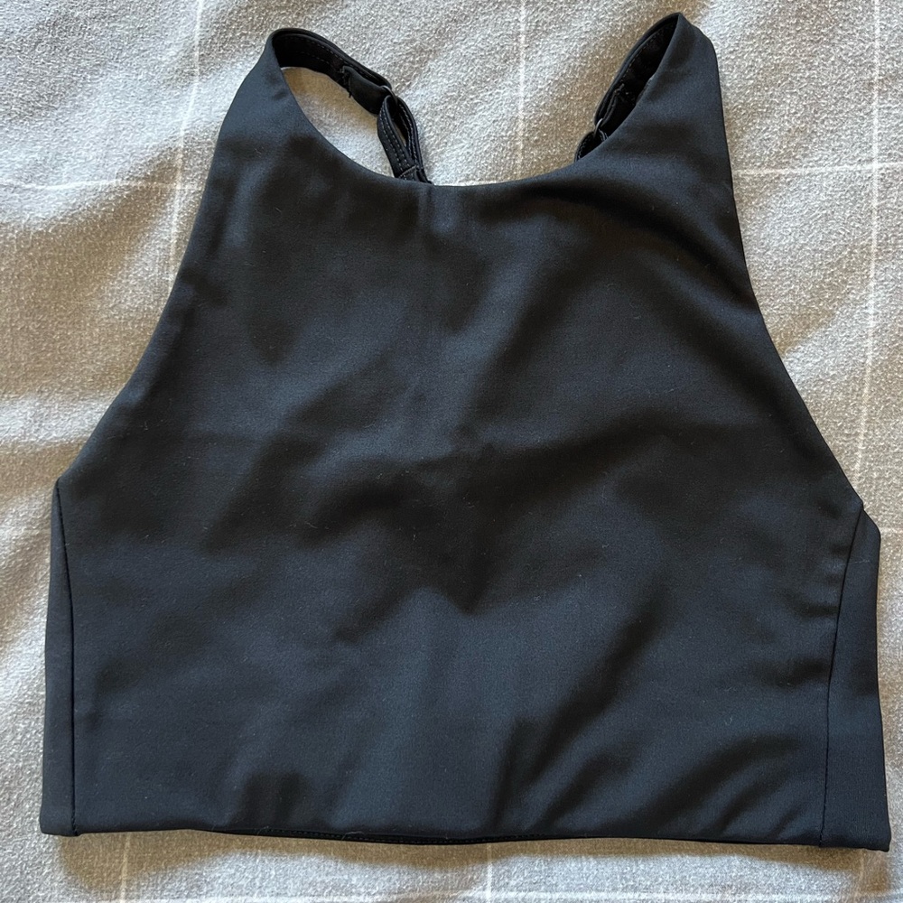 Girlfriend Collective Topanga Halter bra XS Light black